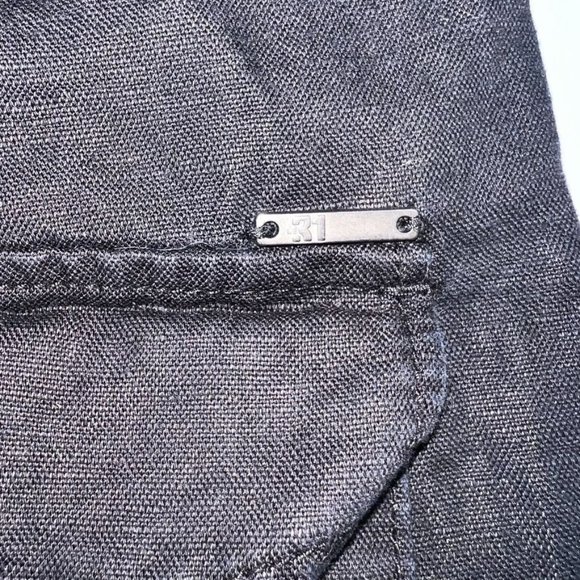 LE 31 By Simons Coupe Sydney Fit Comfort-waist Cotton and Linen Mens Pant 38-32L - Picture 11 of 12